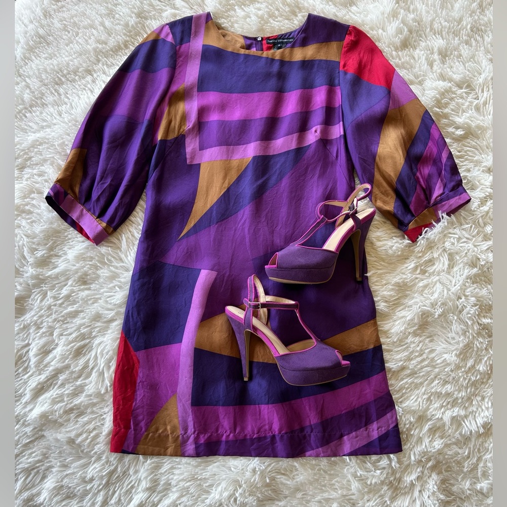 French Connections | Retro Silk Mini Dress
